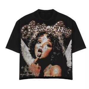 & Other Stories Black Graphic Tee